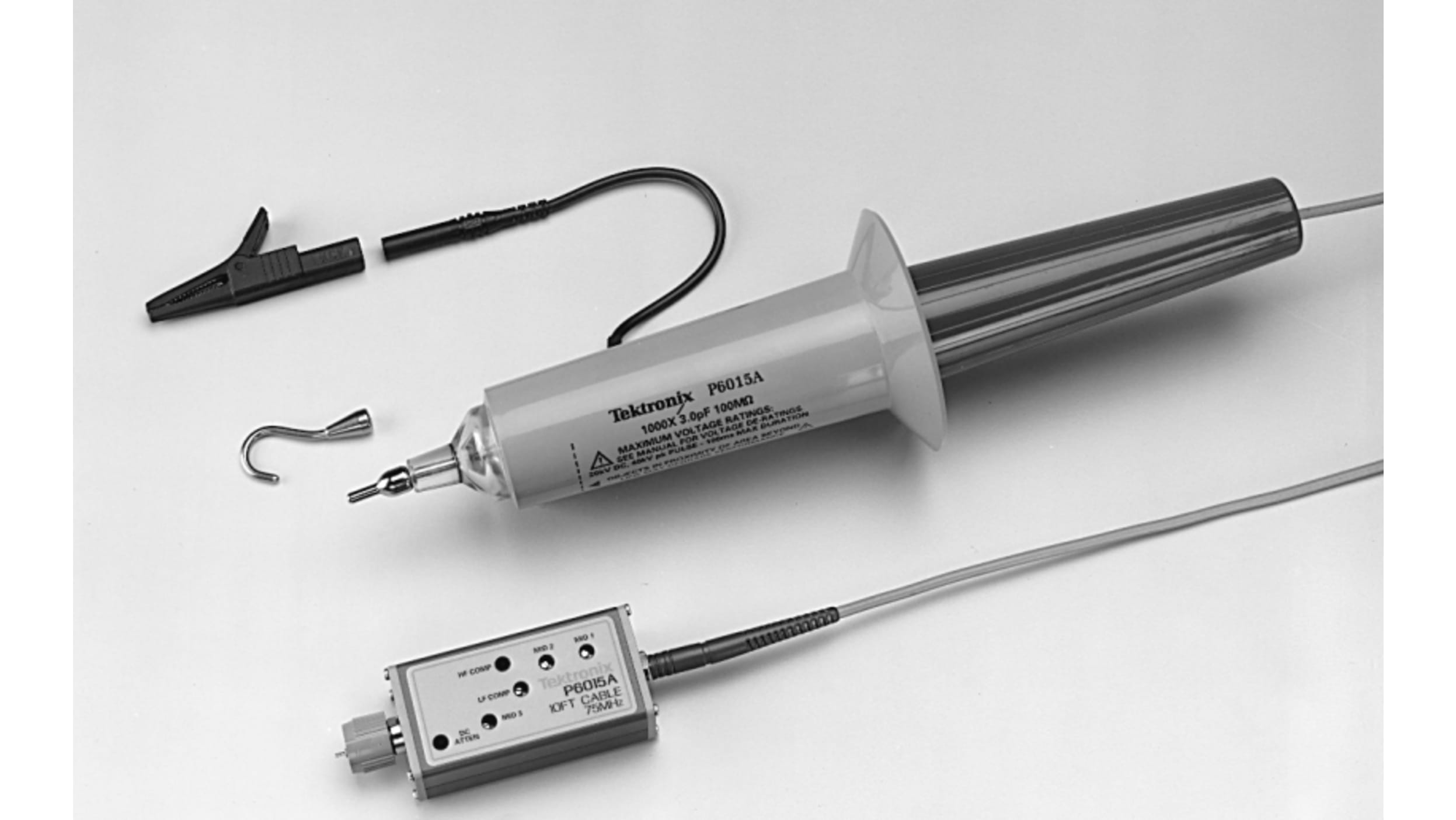 Tektronix オシロスコープ用プローブ, 高電圧, 75MHz, 1:1000, P6015A | RS