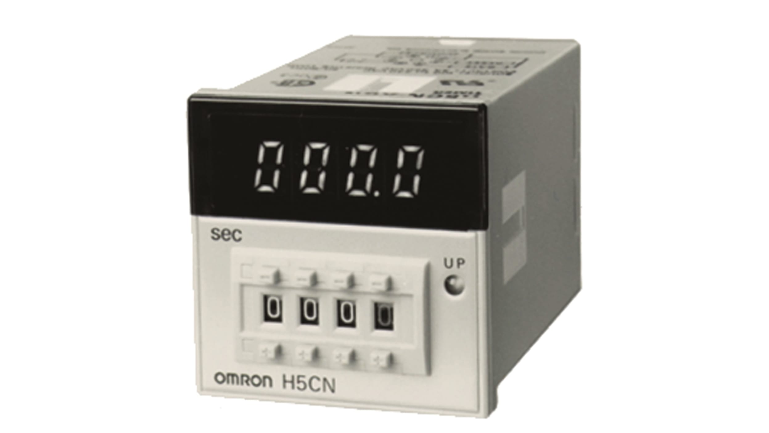 H5CN-XAN AC100-240 Omron Panel Mount, Surface Mount Single Function Timer  Relay, 100 → 240 V ac, 12 → 48V dc, SPDT, 0.001 RS
