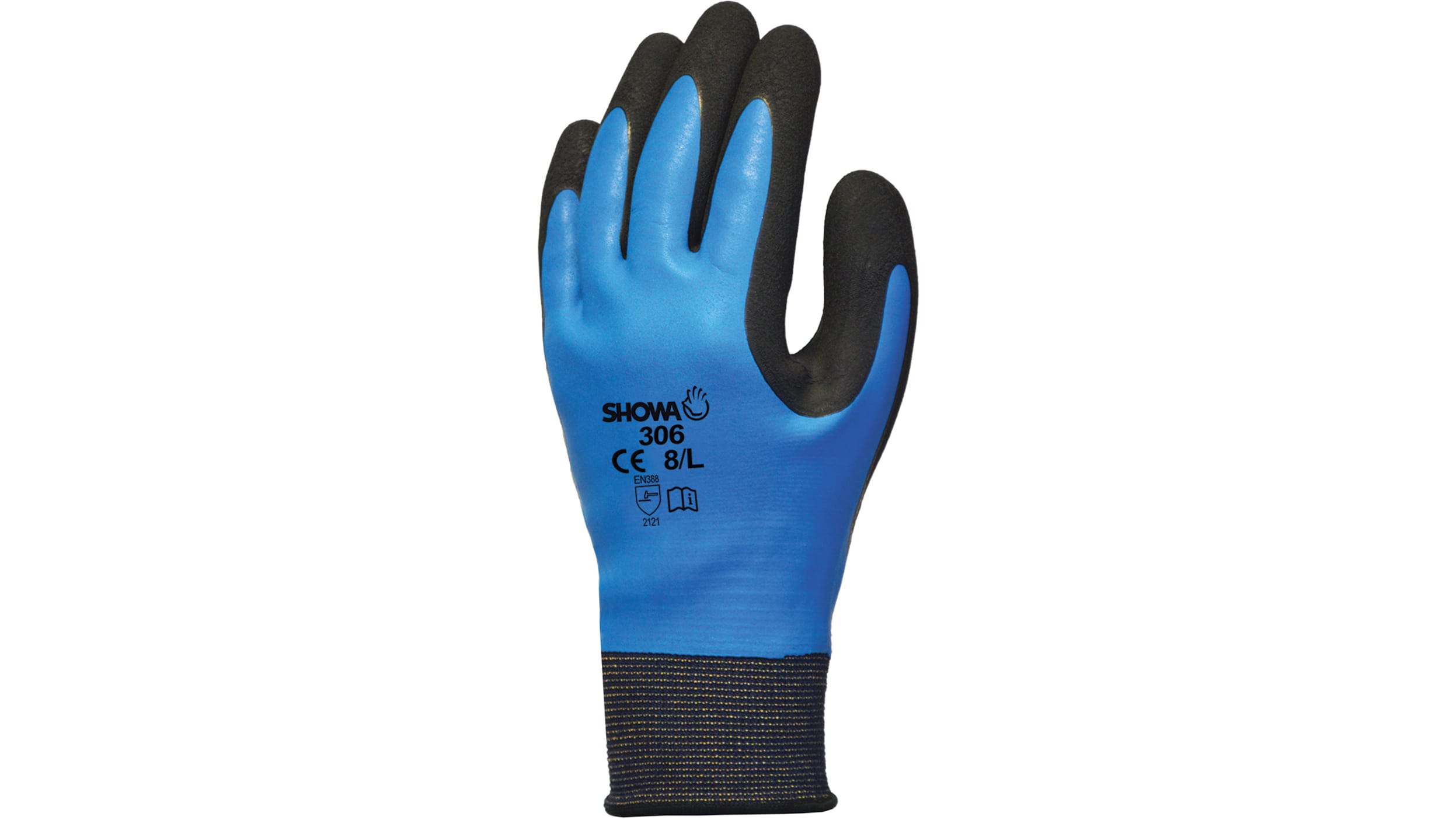 Work Gloves: Medium, Latex-Coated Nylon & Polyester, General Purpose