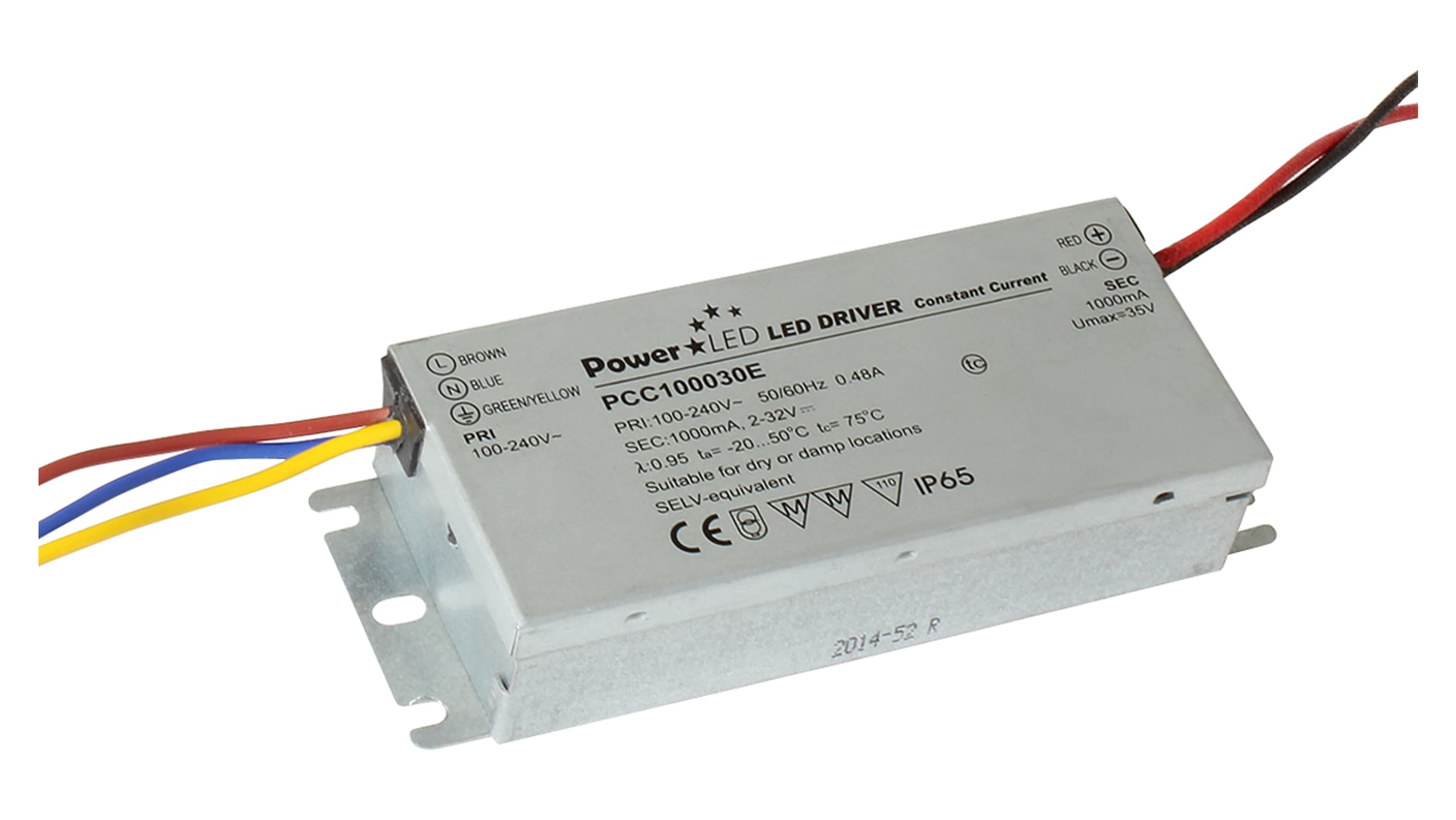 salut fire Snuble PCC100030E | PowerLED LED Driver, 2 → 32V Output, 30W Output, 1A Output,  Constant Current | RS