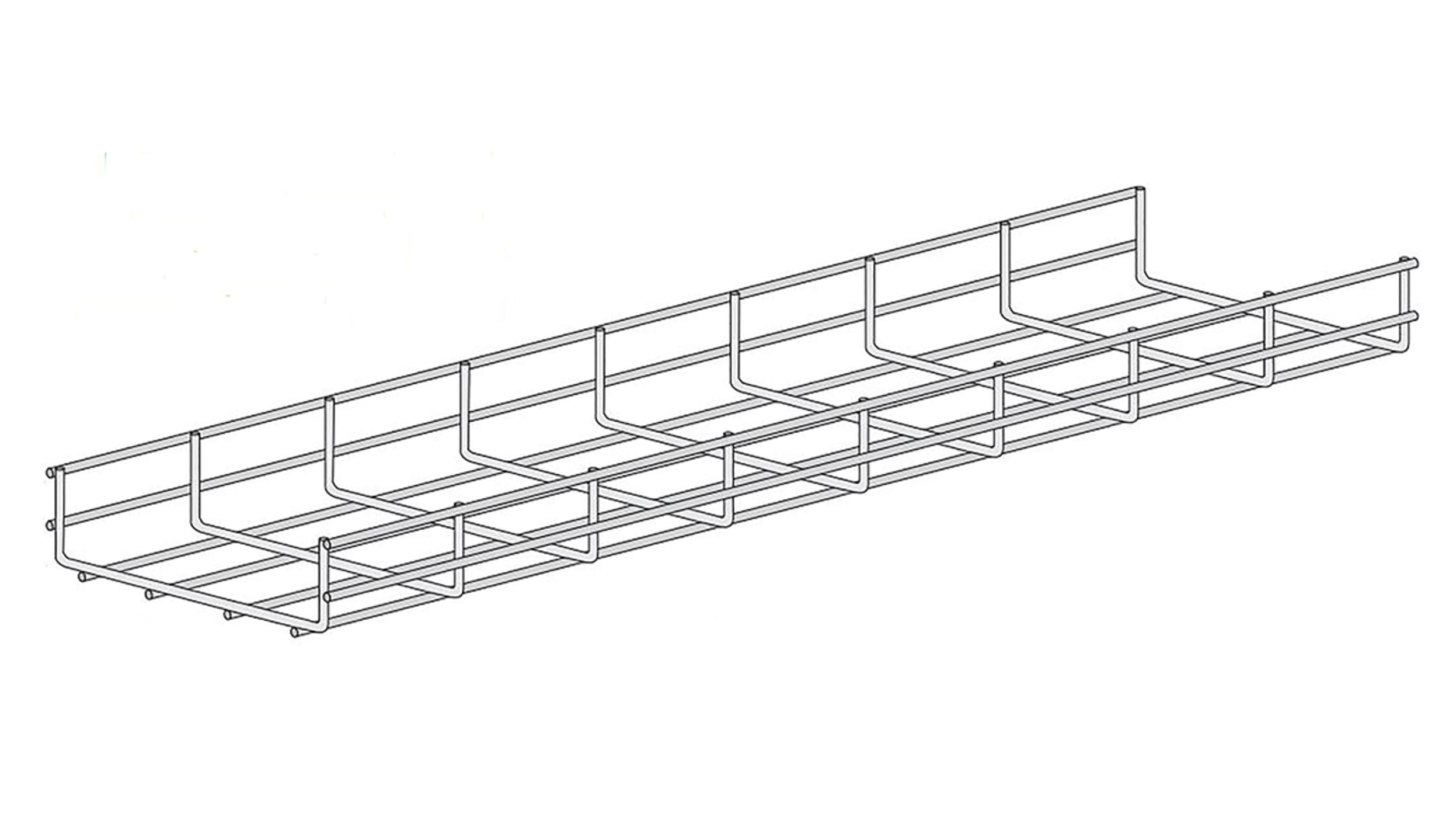 12010102 (BANDEJA PORTACABLES FG° TIPO FONDO RANURADO CON TAPA 250X100 MM  (INC. TAPA Y UNION)) – Dicoelsa