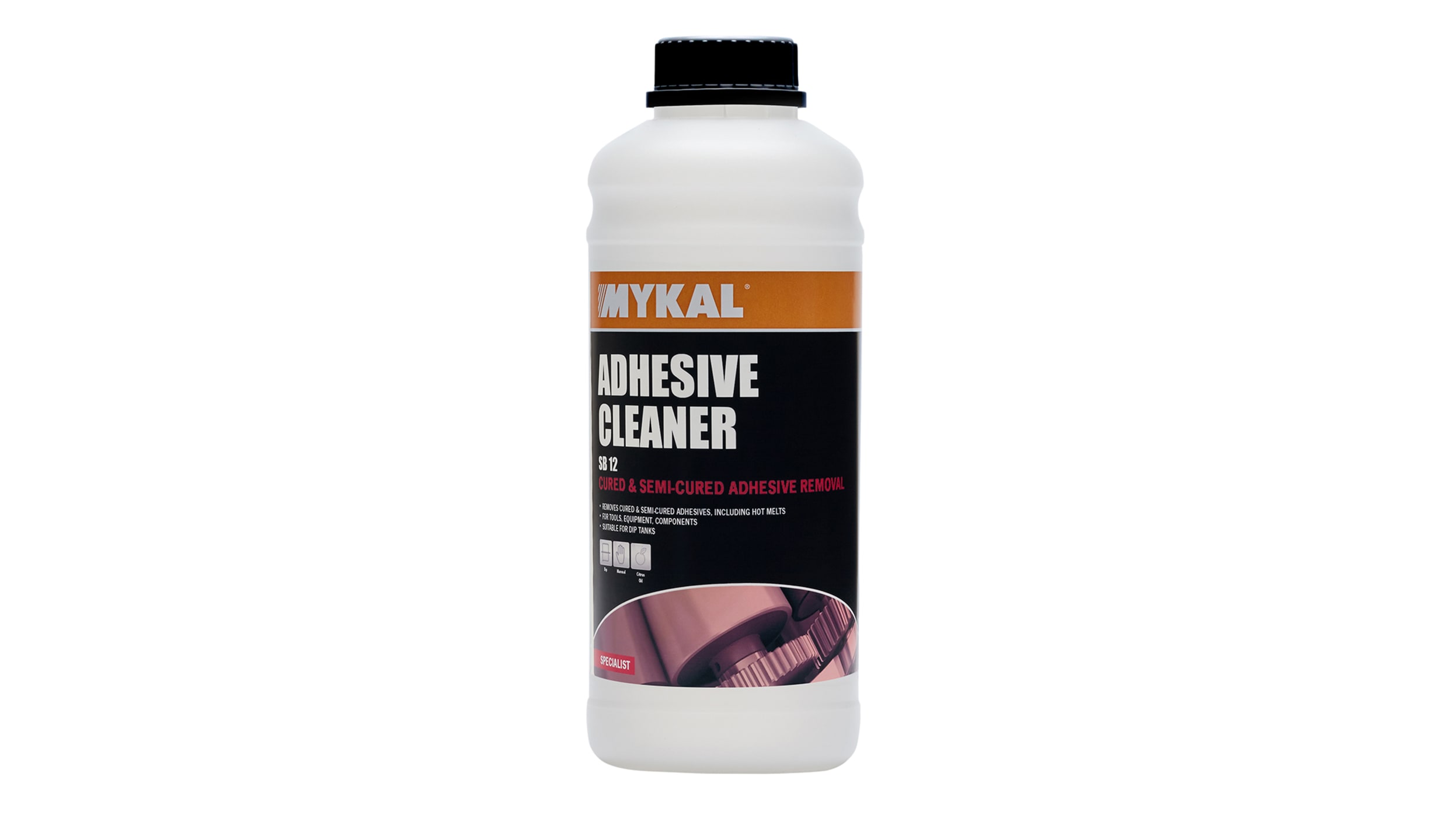 67107, Nettoyant d'adhésif Mykal Industries Bouteille 1 L