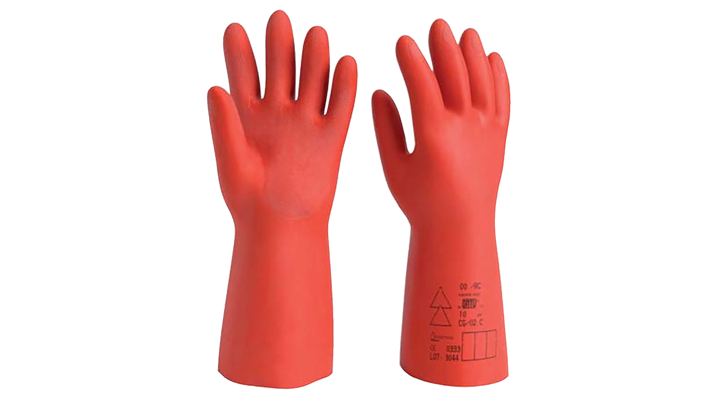 BT/08 | Sibille Elektrisk isolerede handsker, Latex, Orange, 8, | RS