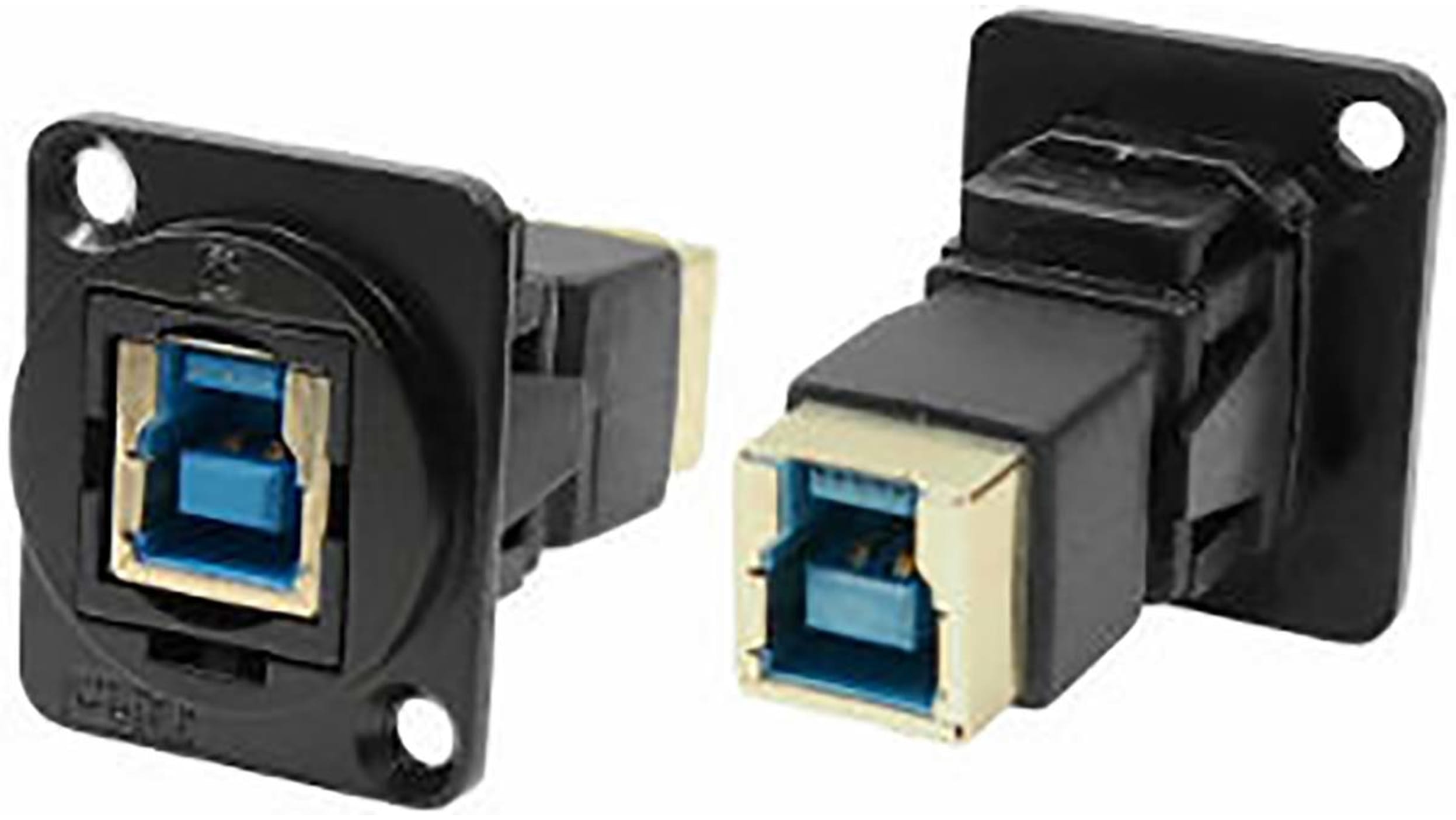 Conector USB RS PRO, Hembra, 2 puertos, Recta IP67, Montaje en Panel,  Versión 2.0, 1.5A