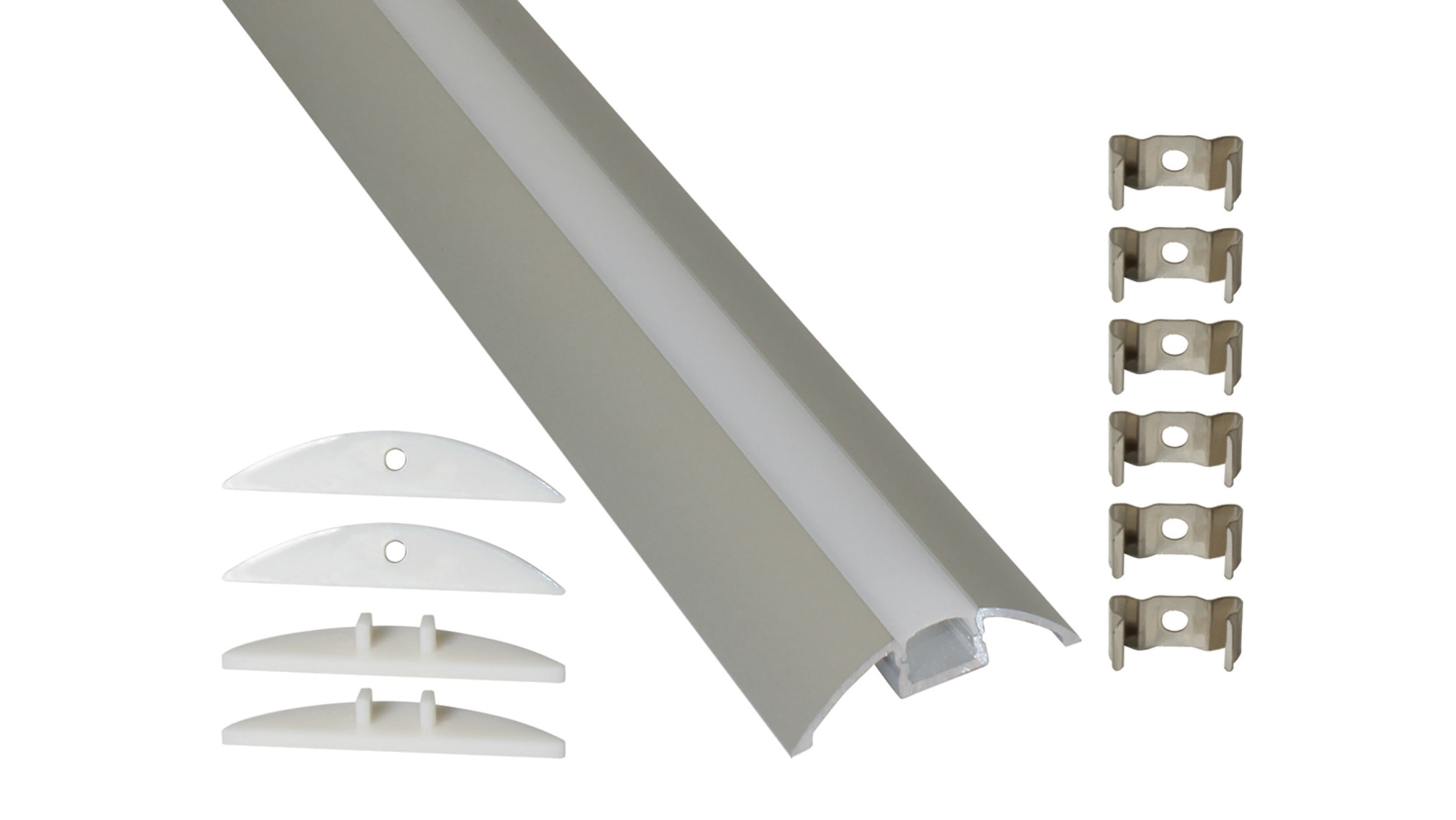 PowerLED LED-Leiste, Profil & Streuscheibe, für