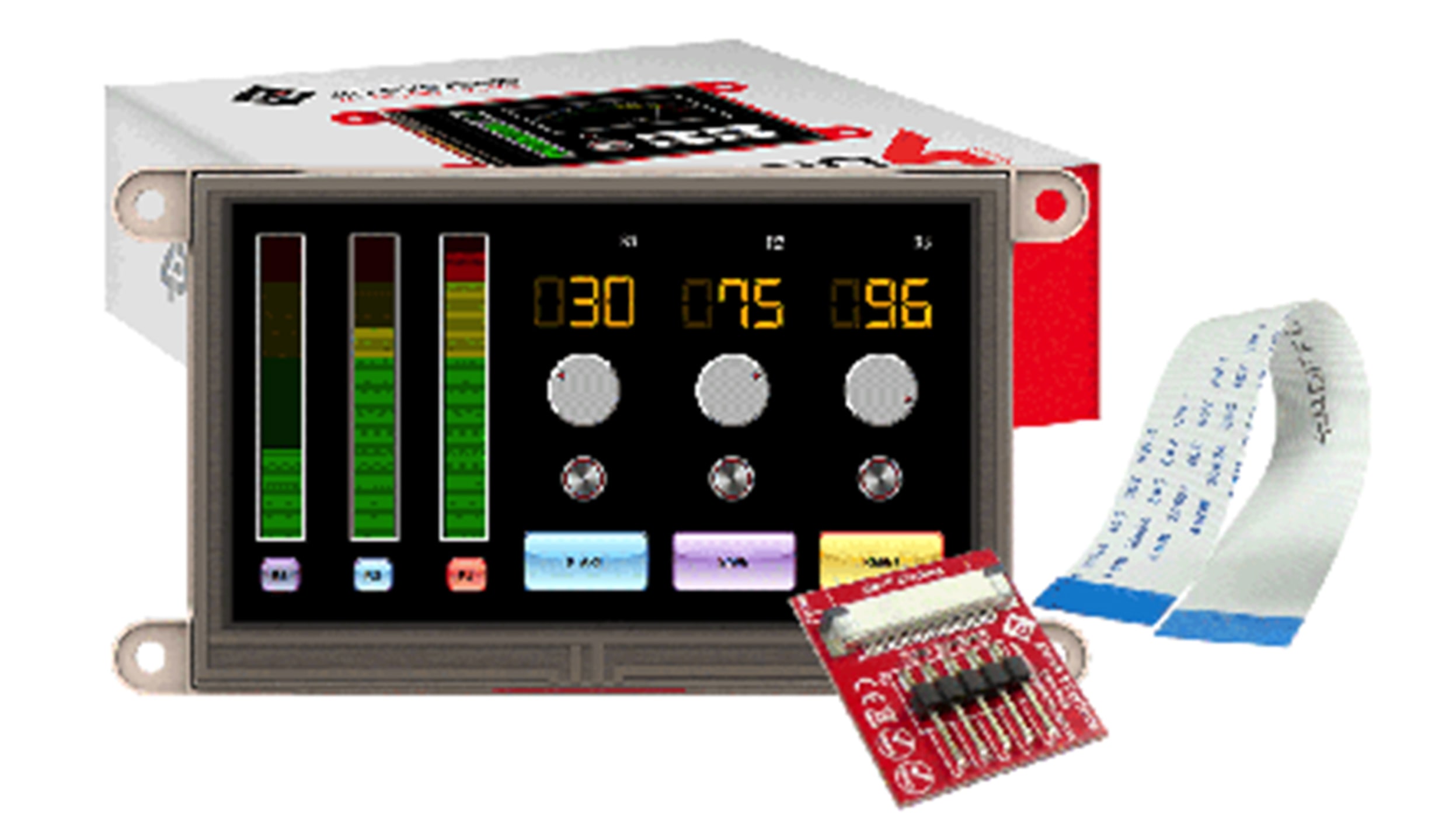 Afficheur 4.3pouces 4D Systems gen4 avec Ecran tactile résistif