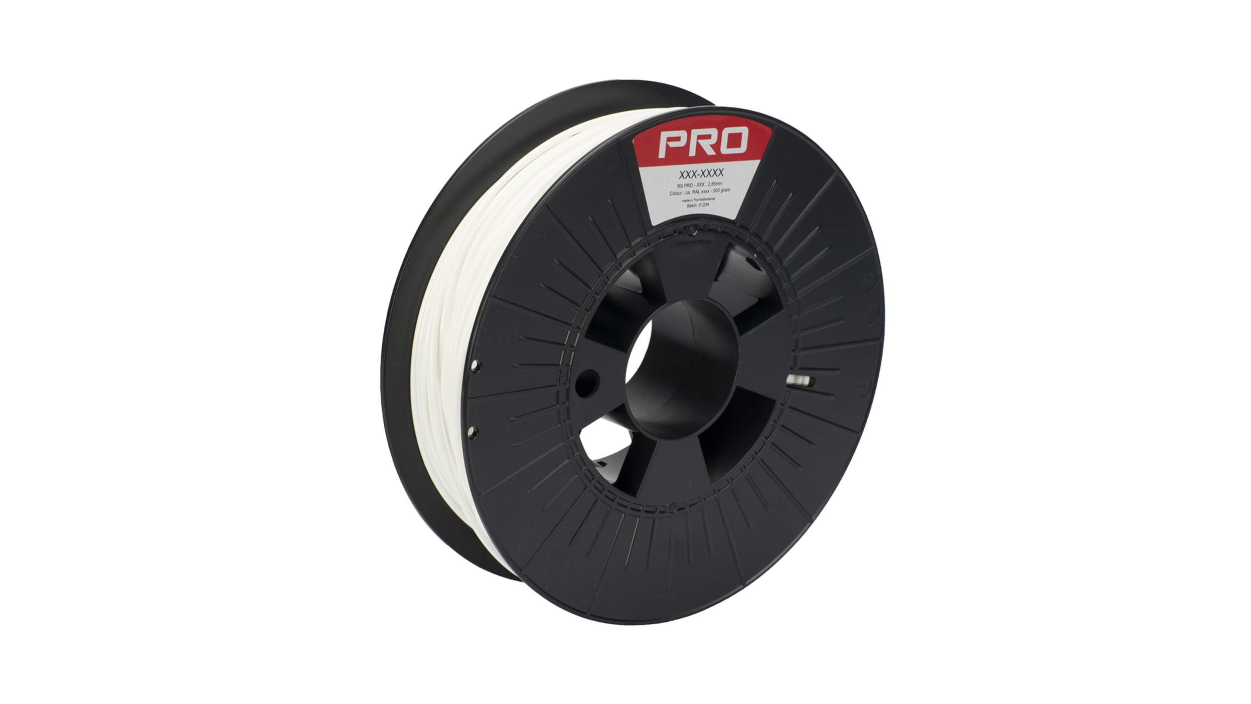 Filament pour imprimante 3D RS PRO, PLA, Ø 2.85mm, Rouge, 1kg, FDM