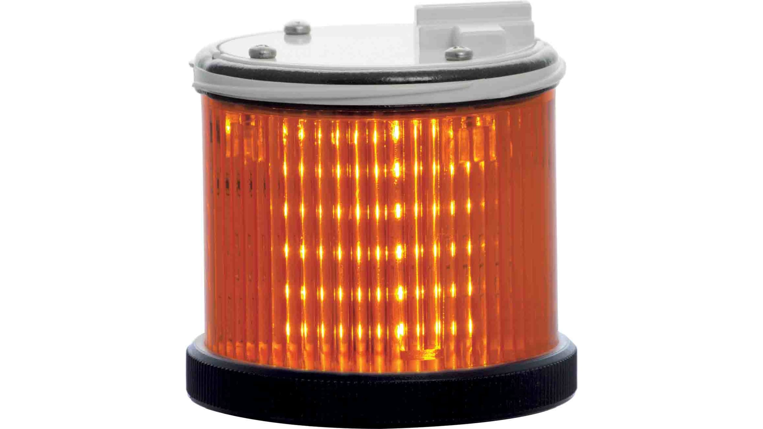 RS PRO Signalleuchte Blitz-/Dauer-Licht Orange, 240 V ac, 75mm x
