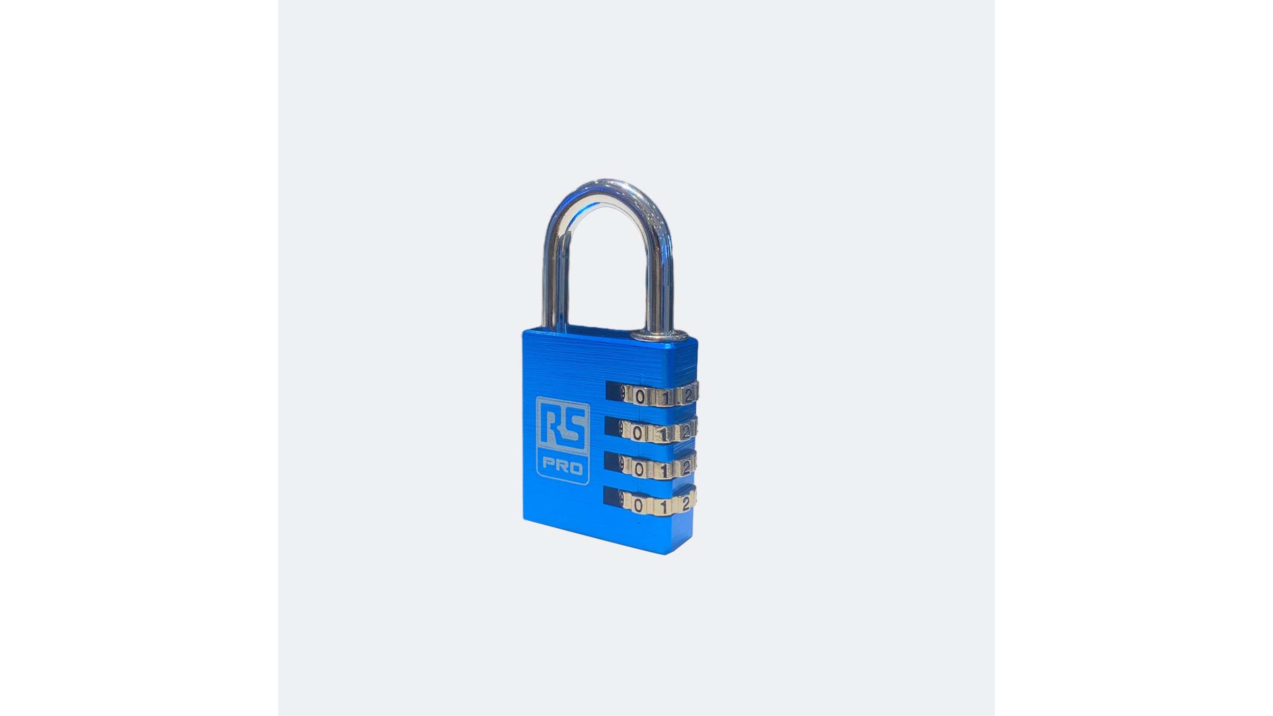 RS PRO Combination Weatherproof Brass Combination Padlock, 6mm Shackle,  40mm Body