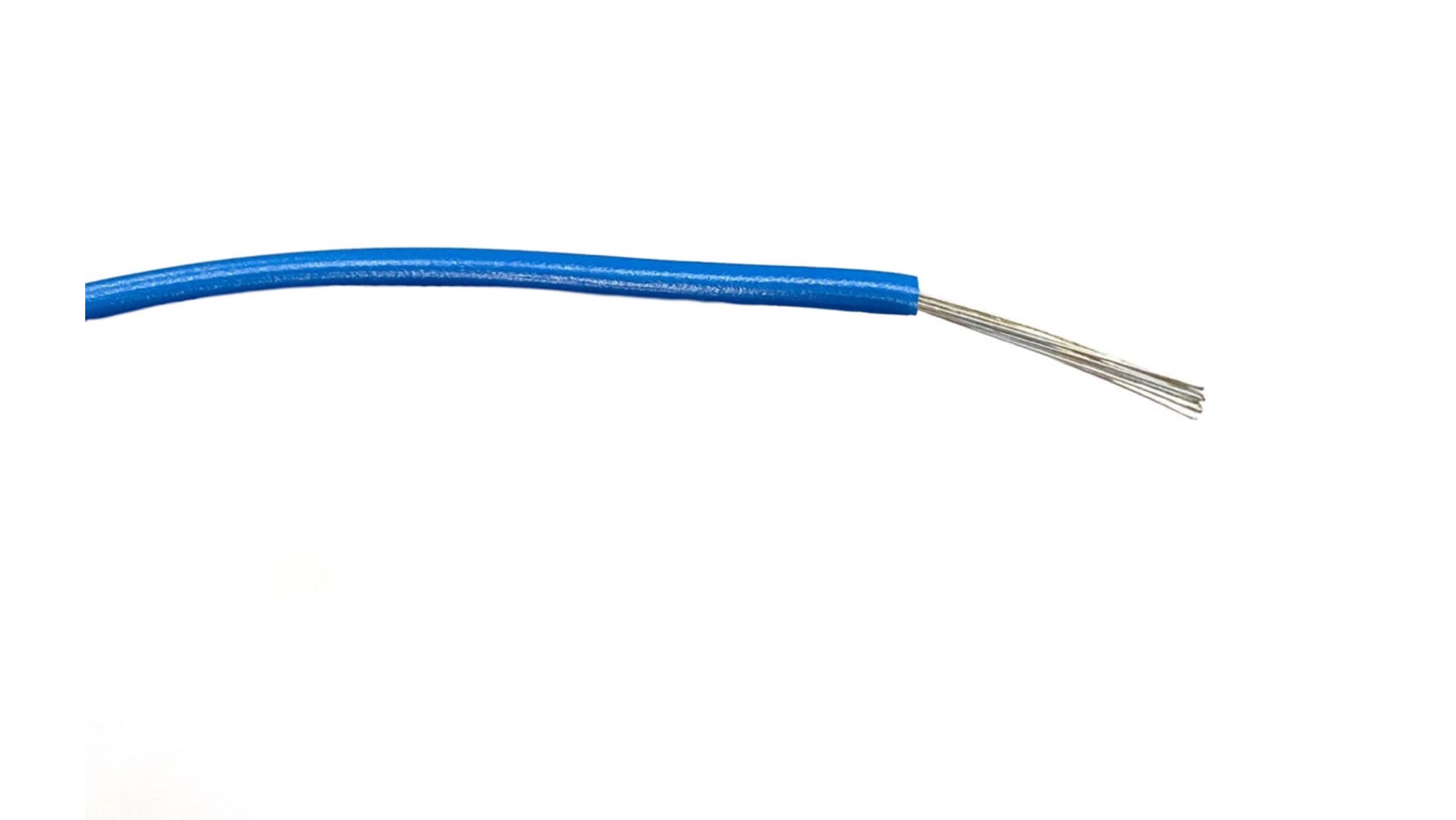 RS PRO Blue 0.75 mm² Hook Up Wire, 18 AWG, 24/0.2 mm, 500m, PVC
