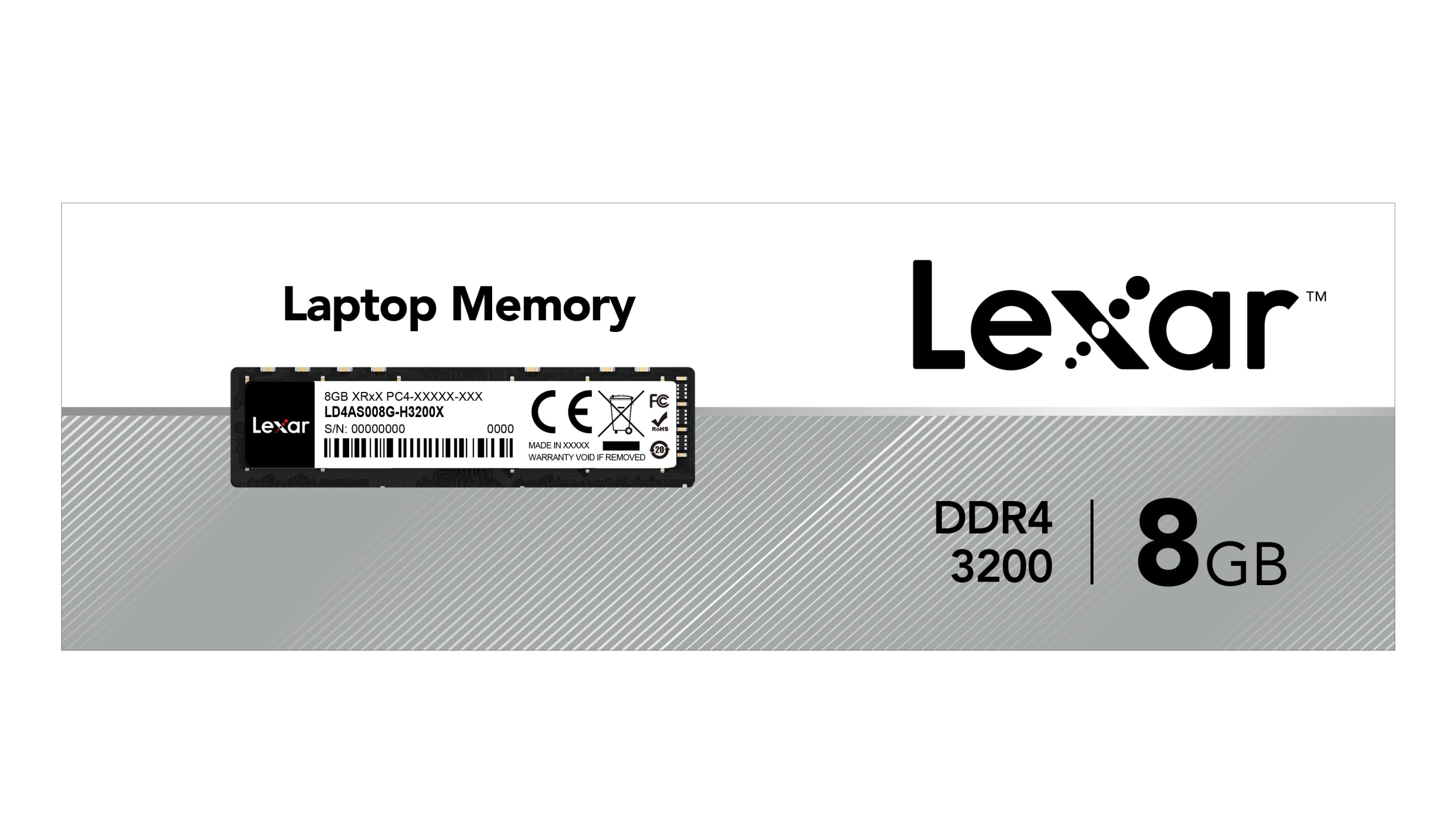 Lexar Laptop RAM DDR4 – 8GB, 3200 – LD4AS008G-B3200GSST – DN Solutions  Limited