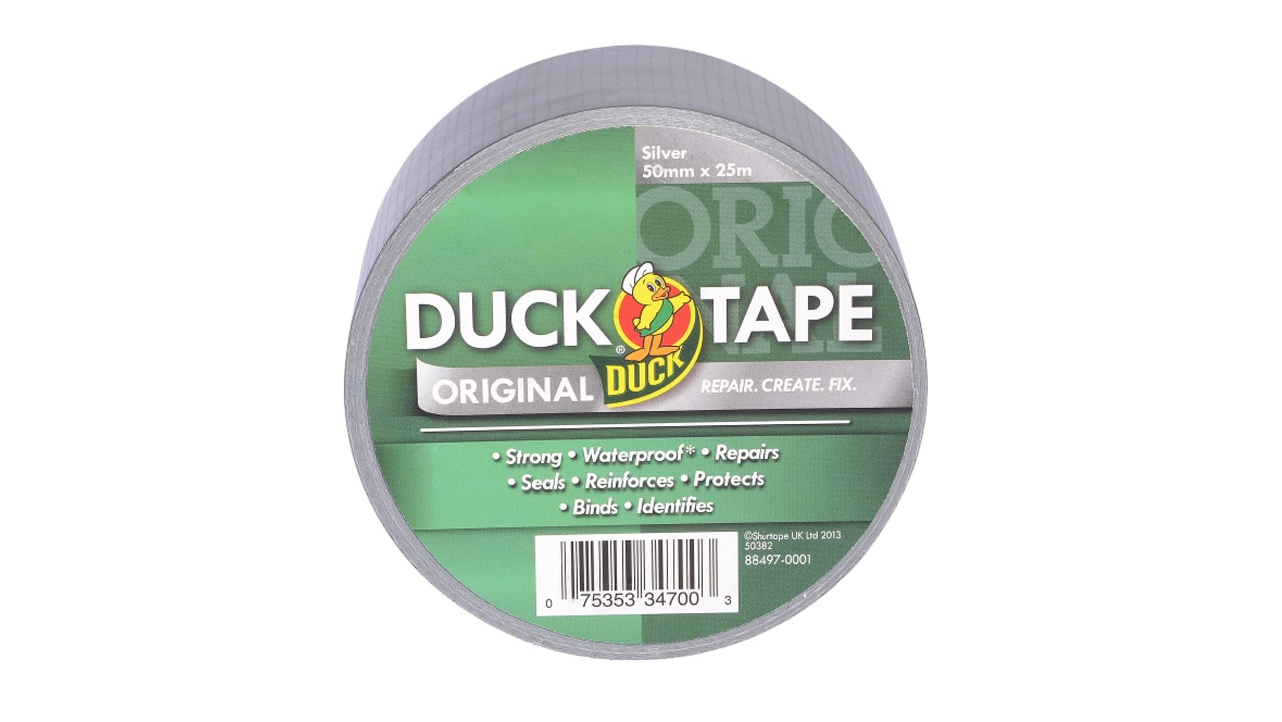DUCK TAPE Duck Tape 232153 Duct Tape, 25m x 50mm, Silver, Gloss Finish |  DUCK TAPE | RS Components Export