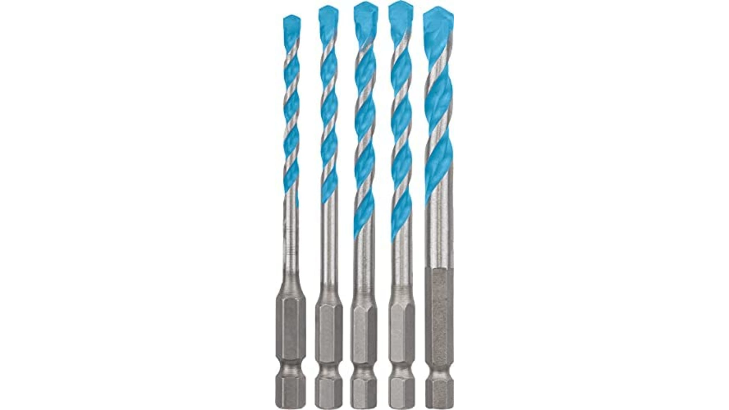 2608900585 Bosch 5 Piece Tile Drill Bit Set for Multi Material 8mm Max 4mm Min Diamond Bits RS