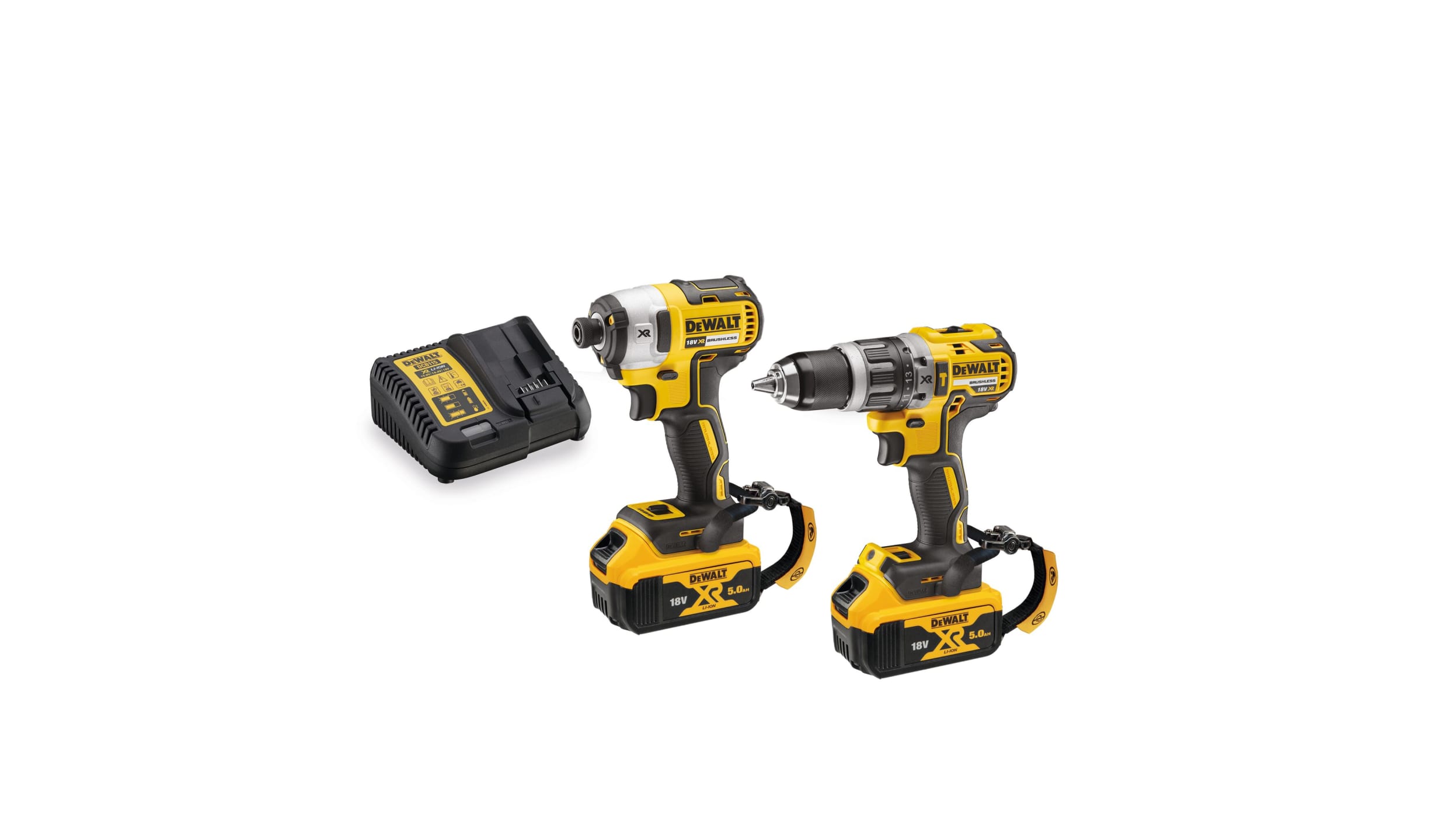 DeWALT DCK266P2LR GB 18V Cordless Cordless Power Tool Kit Cordless Twin Kit RS