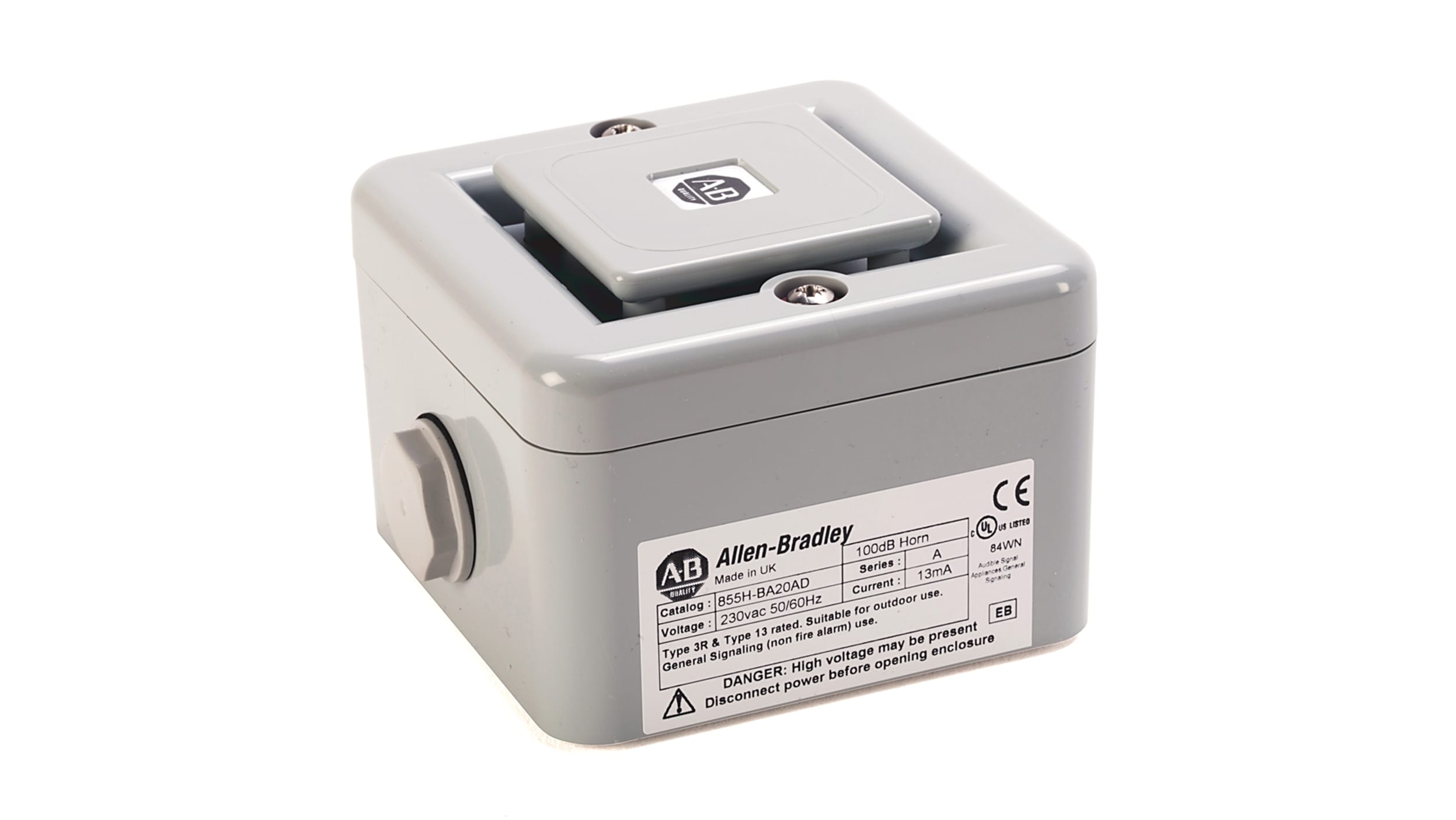 855H BD30BD Allen Bradley 855H Series Horn 230 V 100dB at 1 m IP66 DC 32 Tone RS