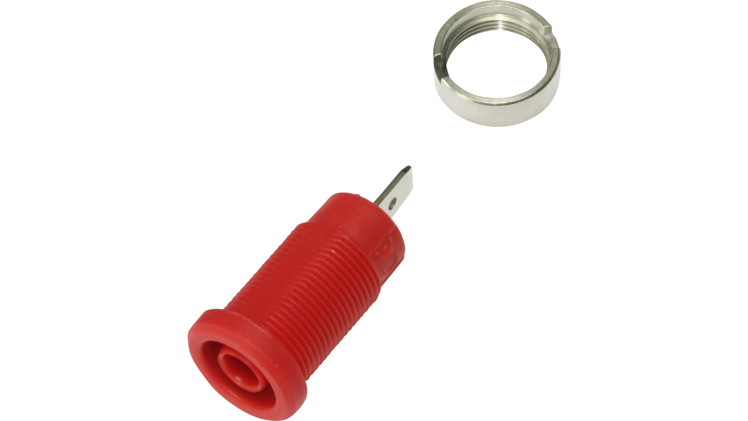 Prise banane 4mm CAT II 600V - Rouge