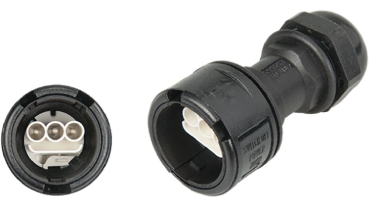 Connecteur Secteur En Ligne 3 Poles Male Montage Sur Cable Diametre De Cable 12 16mm 250 V C A C C 16a Rs Components