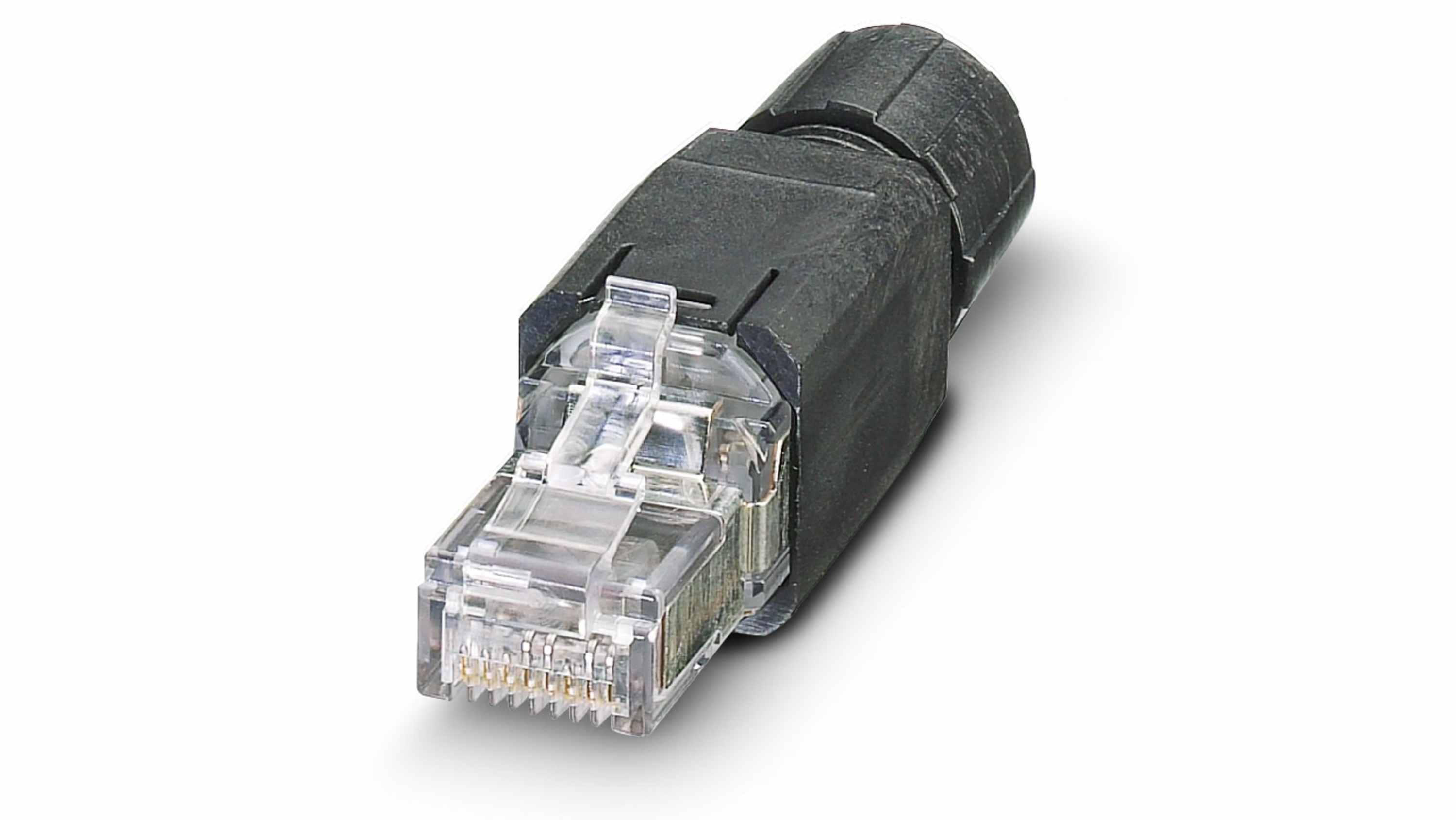 1658008 Connecteur Rj45 Cat 5 Serie Vs 08 Male Blinde Montage Sur Cable Droit Rs Components