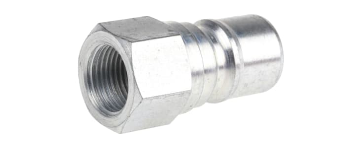 Parker Steel Female Hydraulic Quick Connect Coupling, G 3/8 Female