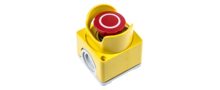 ABB 1SFA Series Twist Release Emergency Stop Push Button, Surface Mount, 2NC, IP66, IP67, IP69K