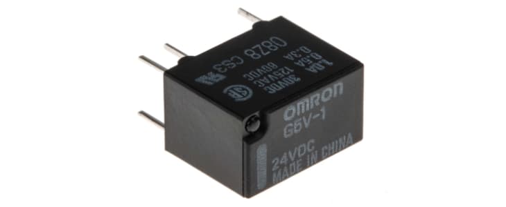 Omron PCB Mount Signal Relay, 24V dc Coil, 2A Switching Current, DPDT