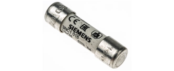 Siemens 16A Cartridge Fuse, 10 x 38mm