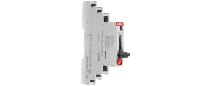ABB Auxiliary Contact, 2 Contact, 2NC + 2NO, DIN Rail Mount