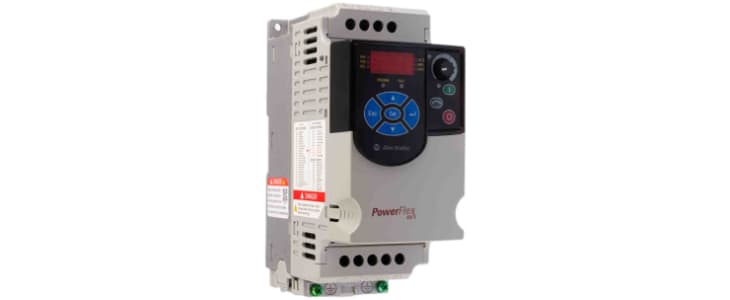 Allen Bradley Inverter Drive, 0.4 kW, 1 Phase, 240 V ac, 2.5 A, PowerFlex 4M Series