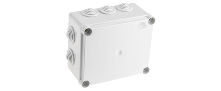 ABB Grey Thermoplastic Junction Box, IP55, 77 x 160 x 135mm