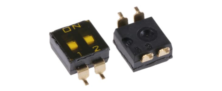 Omron 2 Way Surface Mount DIP Switch DPST