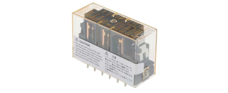 Omron PCB Mount Force Guided Relay, 24V dc Coil Voltage, 6 Pole, 3PDT