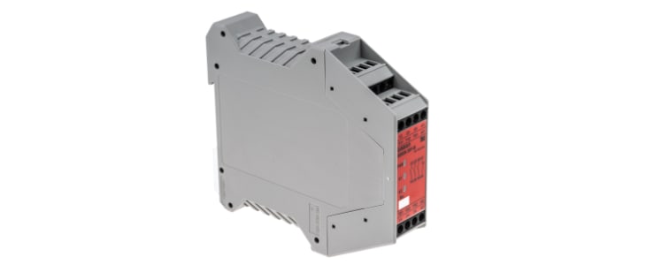 Omron Dual-Channel Emergency Stop Safety Relay, 24V ac/dc, 3 Safety Contacts