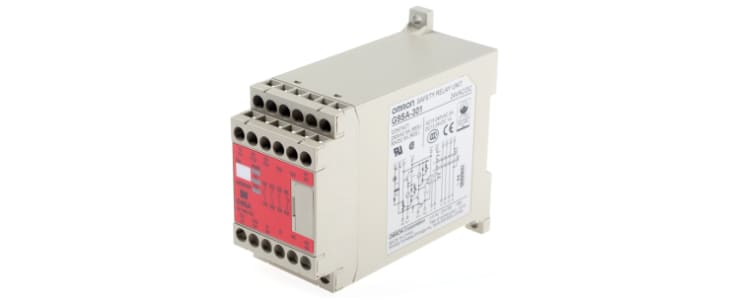 Omron Single/Dual-Channel Emergency Stop Safety Relay, 24V ac/dc, 3 Safety Contacts