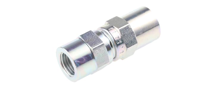 Parker Zinc Plated Steel Inline Mounting, Hydraulic Check Valve, RHDI1/4CF, G 1/4, 8m/s