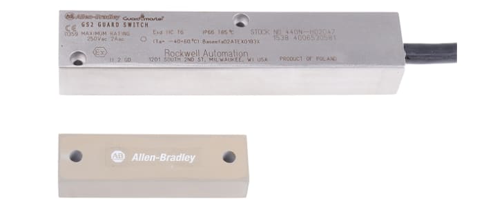 Allen Bradley Guardmaster 440N Series Magnetic Non-Contact Safety Switch, 250V ac, Stainless Steel Housing, NC