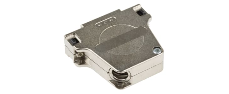 Phoenix Contact DSSC Series Die Cast Zinc Right Angle D Sub Backshell, 25 Way, Strain Relief