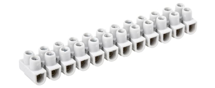 Legrand Non-Fused Terminal Block, 12-Way, 15A, 2.5 mm² Wire, Screw Down Termination