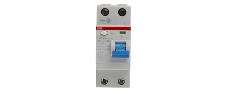 ABB RCCB, 25A, 2 Pole, 30mA, Type A, 230/400V ac