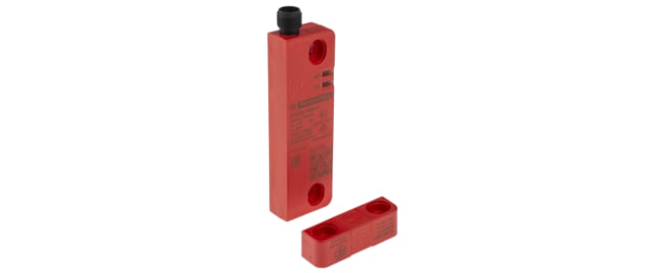 Telemecanique Sensors XCSRC Series RFID Non-Contact Safety Switch, 24V dc, Valox Housing, 2NO, M12