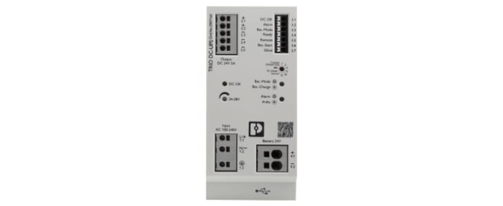 Phoenix Contact 100 → 240V ac Input DIN Rail Uninterruptible Power Supply (120W)