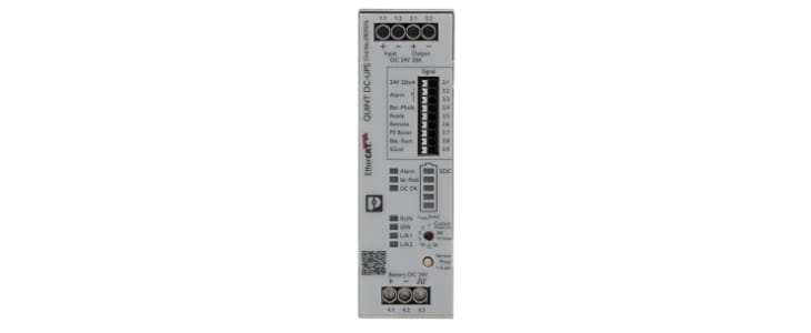 Phoenix Contact 18 → 30V dc Input DIN Rail Uninterruptible Power Supply (720W)