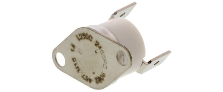 Honeywell Bi-Metallic Thermostat, Opens at +250°C, Closes at +210°C, +260°C Max, SPST NC, Automatic Reset, Bracket Mount