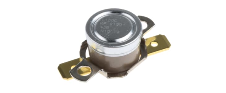 Honeywell Bi-Metallic Thermostat, Opens at +100°C, Closes at +85°C, +186°C Max, NC, Automatic Reset