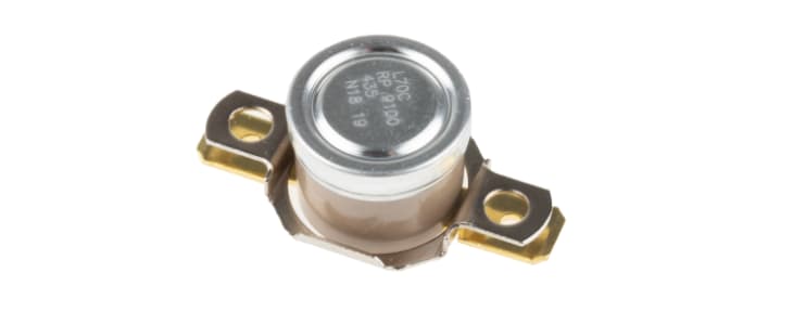 Honeywell Bi-Metallic Thermostat, Opens at +70°C, Closes at +55°C, +186°C Max, NC, Automatic Reset