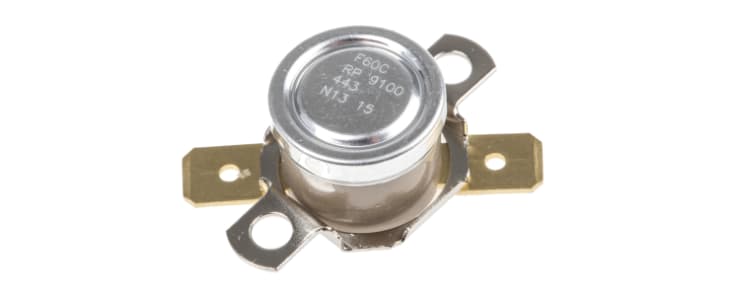 Honeywell Bi-Metallic Thermostat, Opens at +45°C, Closes at +60°C, +186°C Max, NO, Automatic Reset