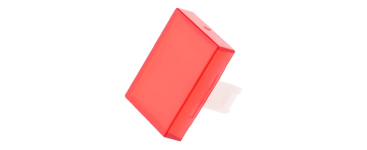 EAO Red Rectangular Push Button Lens for Use with 31 Series