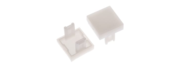 EAO White Square Push Button Lens for Use with 31 Series