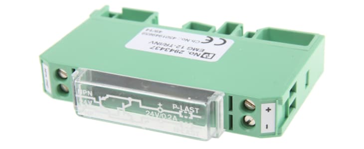 Phoenix Contact 3118 Series Signal Conditioner, NPN, PNP Input, Current Output, 24V Supply