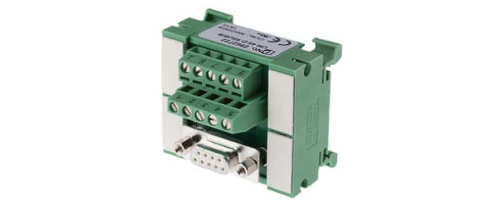 Phoenix Contact 9-Contact Female Interface Module, D-sub Connector, DIN Rail Mount, 2.5A