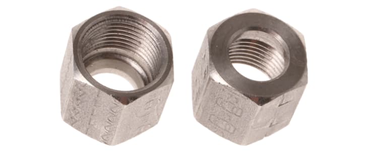 Legris Stainless Steel Pipe Fitting Hexagon Sleeve Nut Metric M12